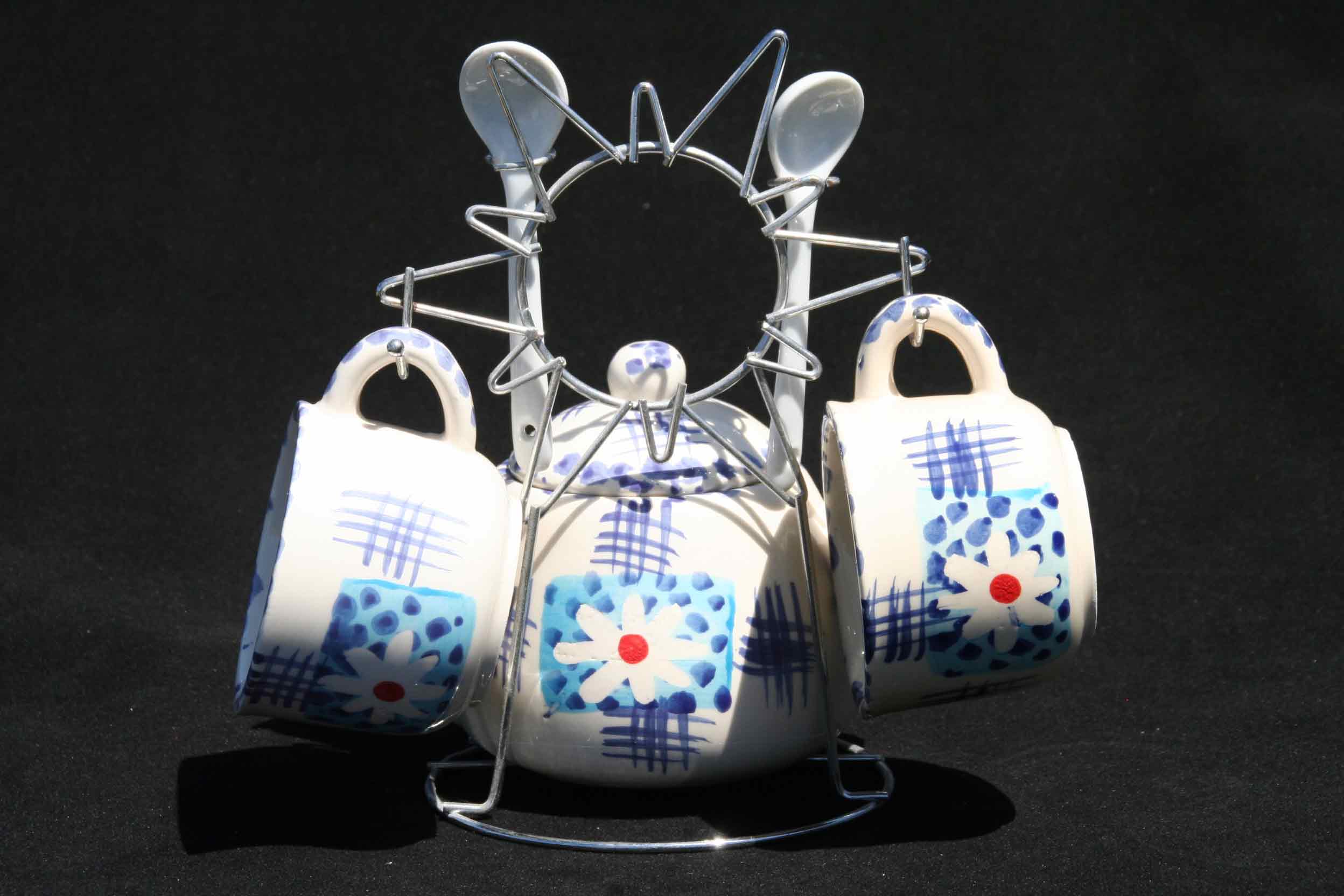 BLUE Small Daisy Teaset