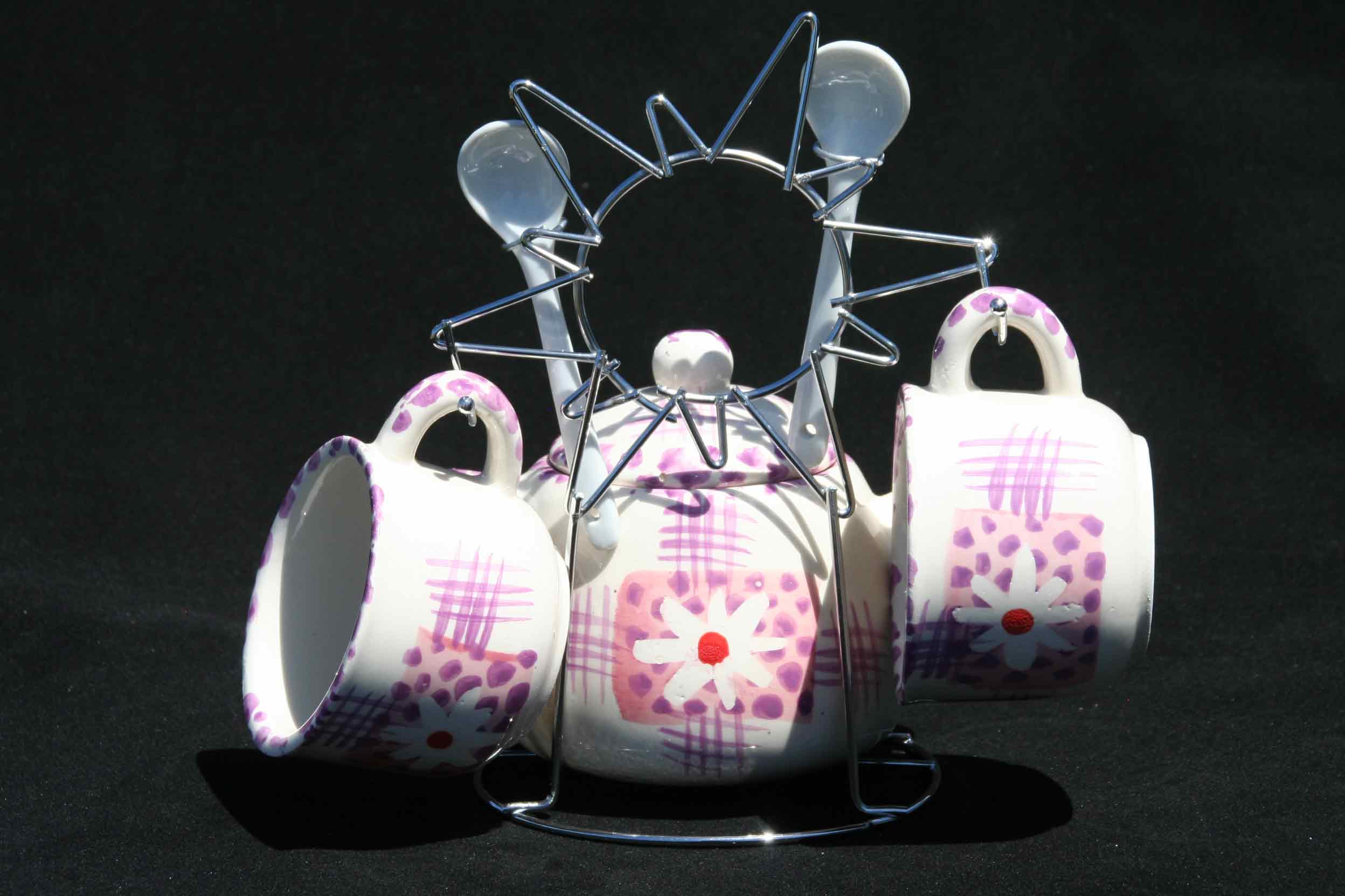 PURPLE Small Daisy Teaset