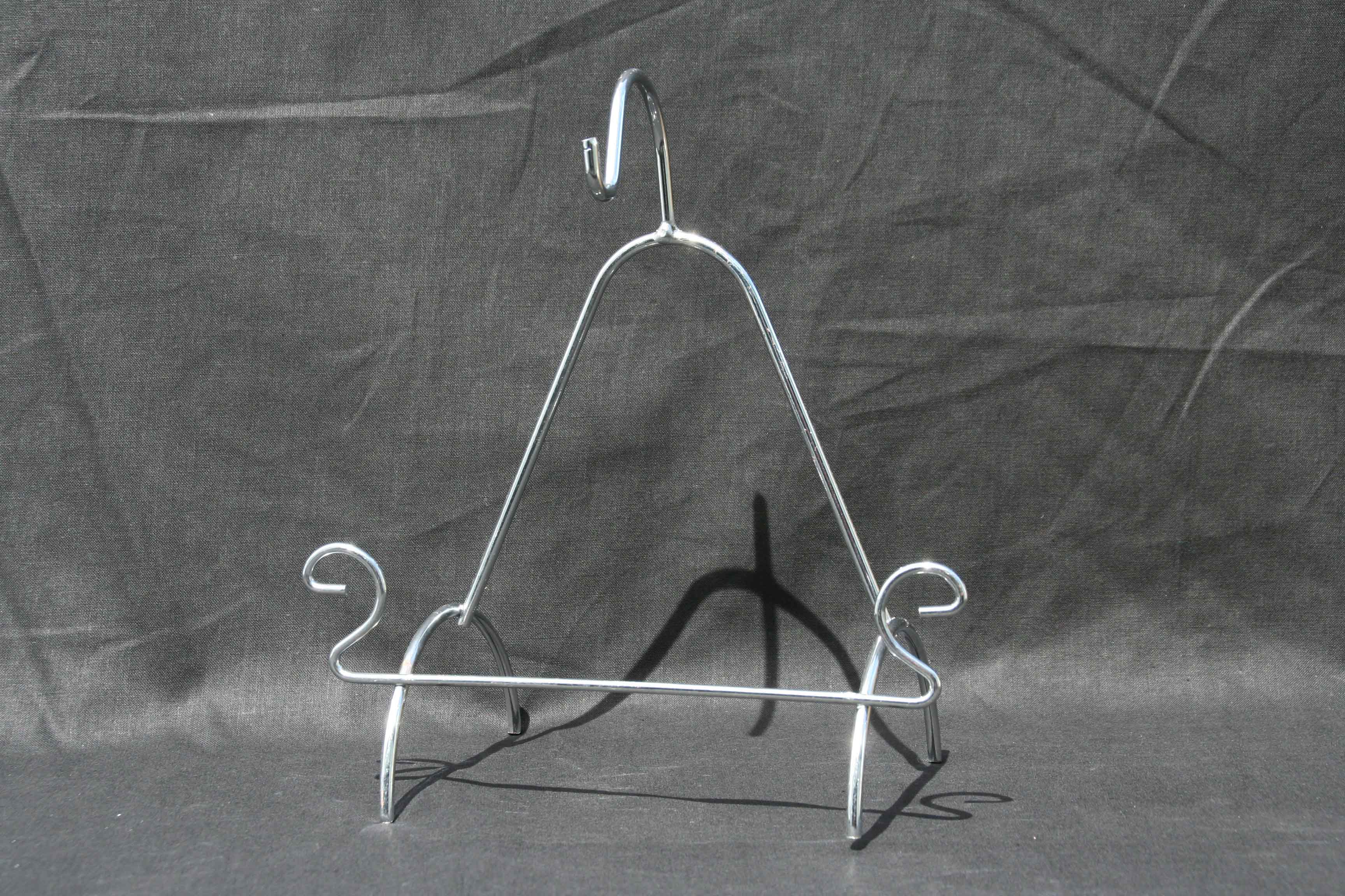 Swirl Metal Stand 1cup & saucer (Crome)