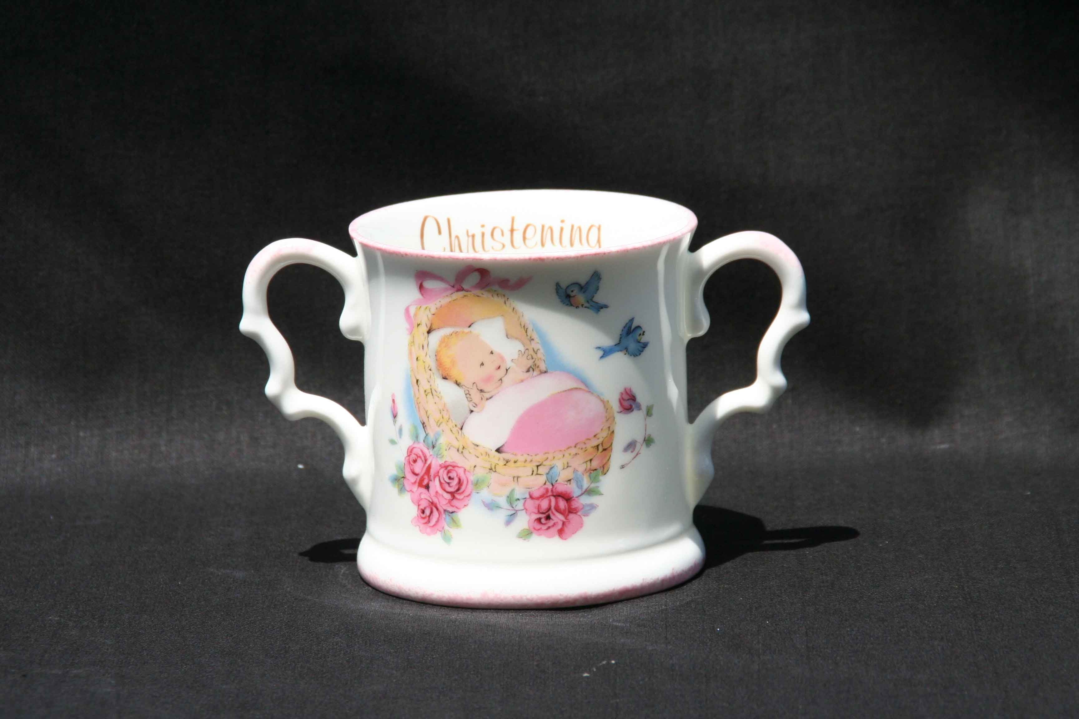 Baby cup Pink Christening